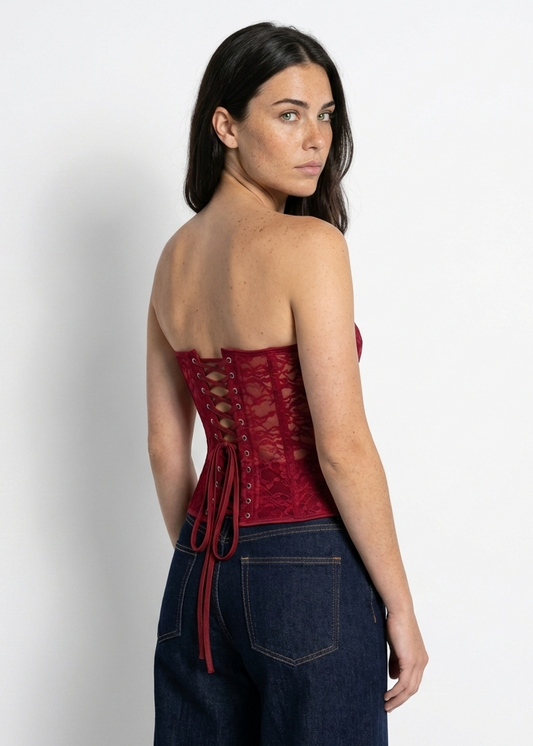 LAURA | Corset Mariposa Roja
